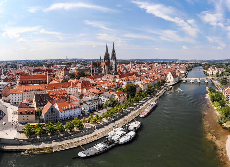 Blick auf die Studentenstadt Regensburg