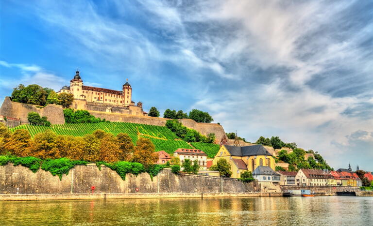Die Studentenstadt Würzburg in Bayern